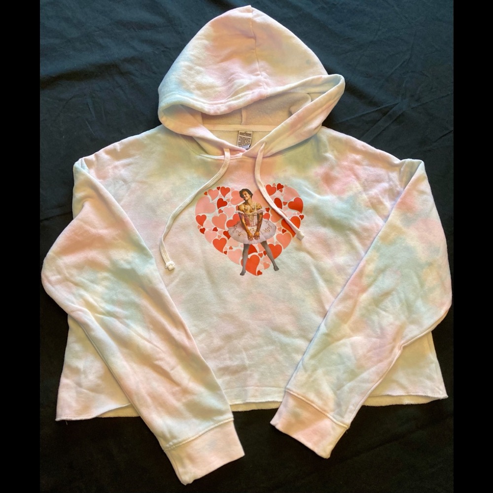 Crop Hoodie “Harry Styles” One Direction Love Tutu - Size Medium